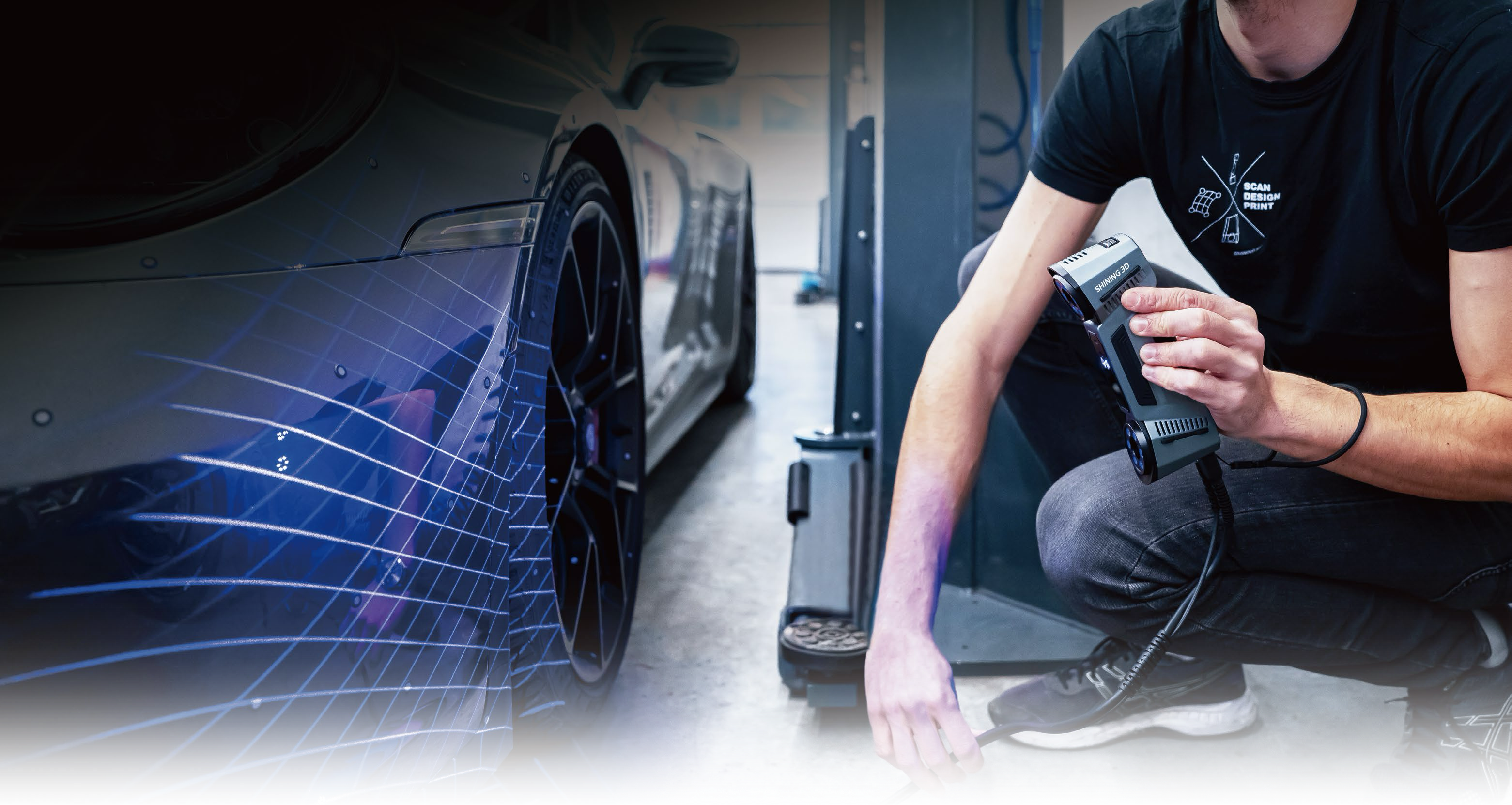 計量級雙光源手持三維掃描儀